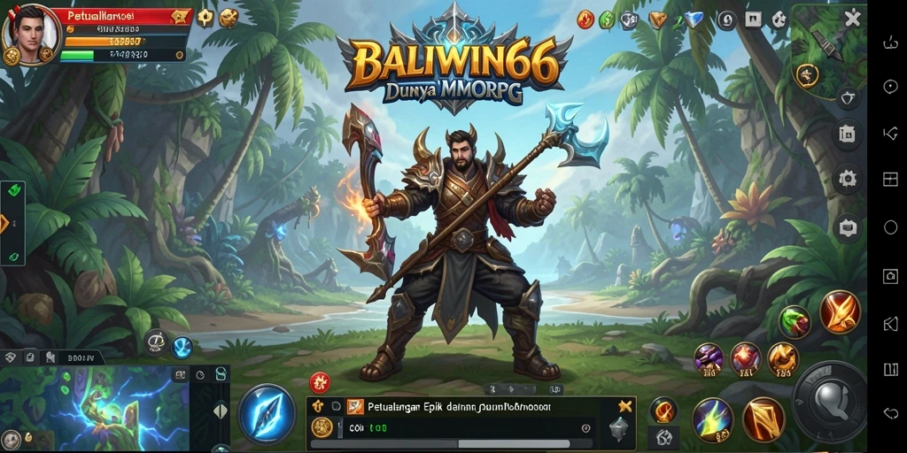 Tangkapan layar menampilkan pertarungan epik dalam BALIWIN66.