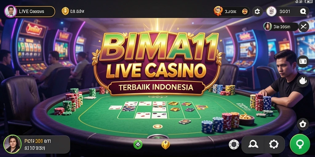 Tampilan gameplay menarik di BIMA11 dengan dealer langsung.