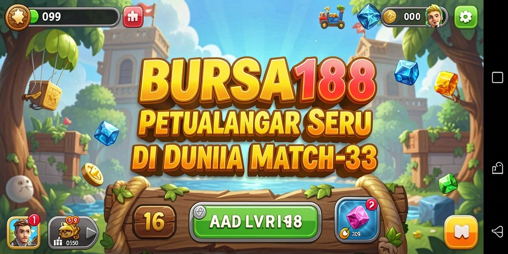 Tampilan gameplay BURSA188 yang seru dalam mencocokkan elemen.