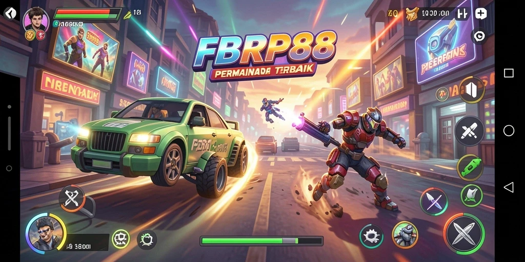 Tampilan menarik dari gameplay FBRP88 yang penuh aksi Arcade.