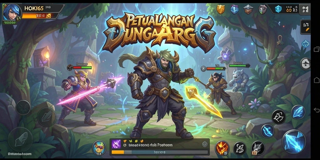 Tangkapan layar gameplay ARPG menampilkan aksi seru dalam HOKI65.
