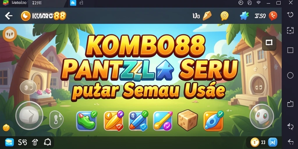 Screenshot gameplay KOMBO88 yang menampilkan tantangan Puzzle.