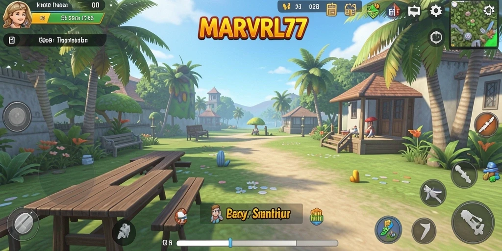 Tampilan gameplay MARVRL77 yang mengasyikkan dan menghibur.