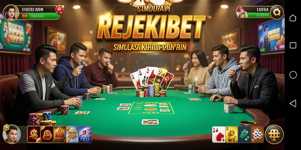 Screenshot gameplay menarik dari REJEKIBET menunjukkan aksi seru dalam simulasi perjudian.