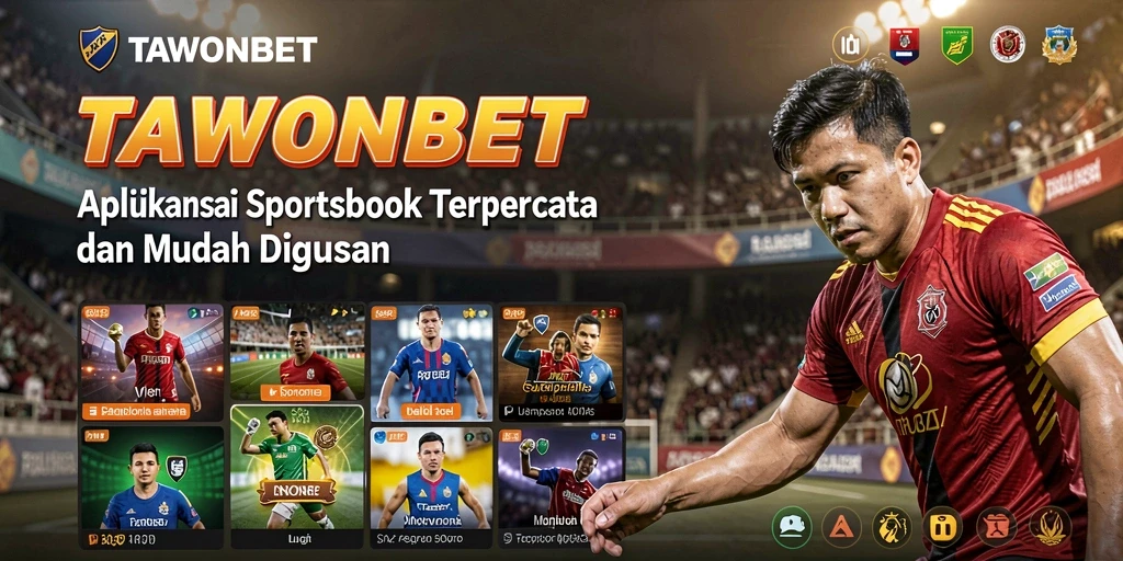 Tampilan menarik dari antarmuka TAWONBET dalam permainan Sportsbook.