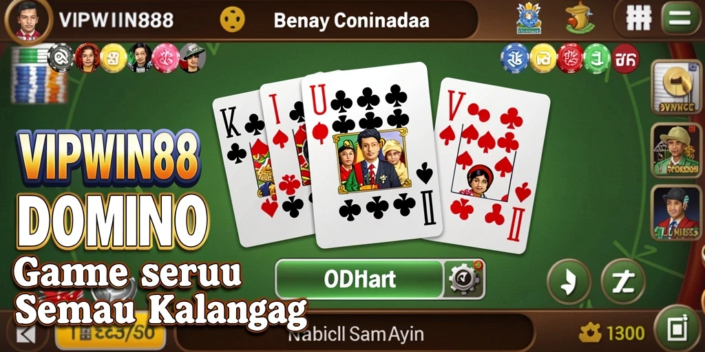 Tampilan gameplay seru dari VIPWIN88 yang menghadirkan Domino.